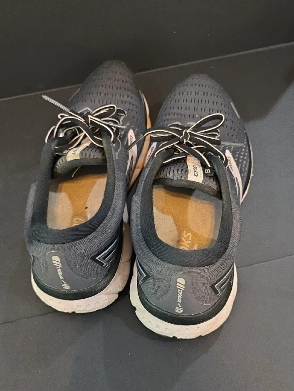 Brooks Ghost 13 Women's Athletic Running Shoes — Gray/White Size 11